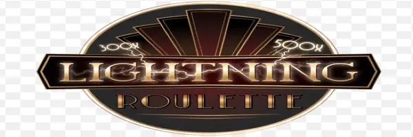 Lightning Roulette slot logo by Evolution at Spinstein Casino