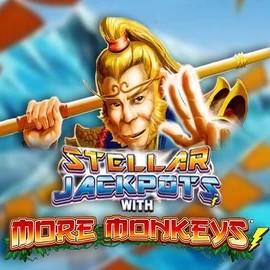Stellar Jackpots with More Monkeys game by Lightning Box Game – logo hosted on Spinstein Casino
