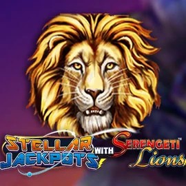 Stellar Jackpots with Serengeti Lions logo by Lightning Box Game Spinstein Casino